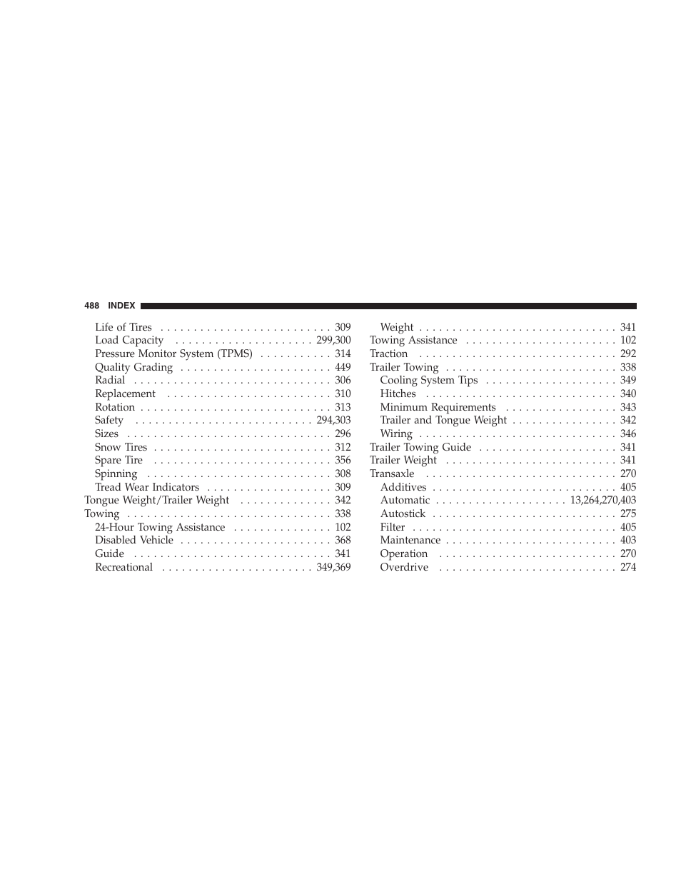 Chrysler 2008 Sebring Sedan User Manual | Page 490 / 494