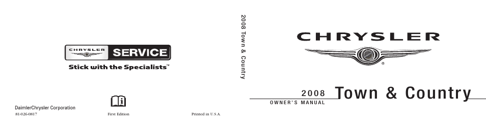 Chrysler 2008 Country User Manual | 531 pages