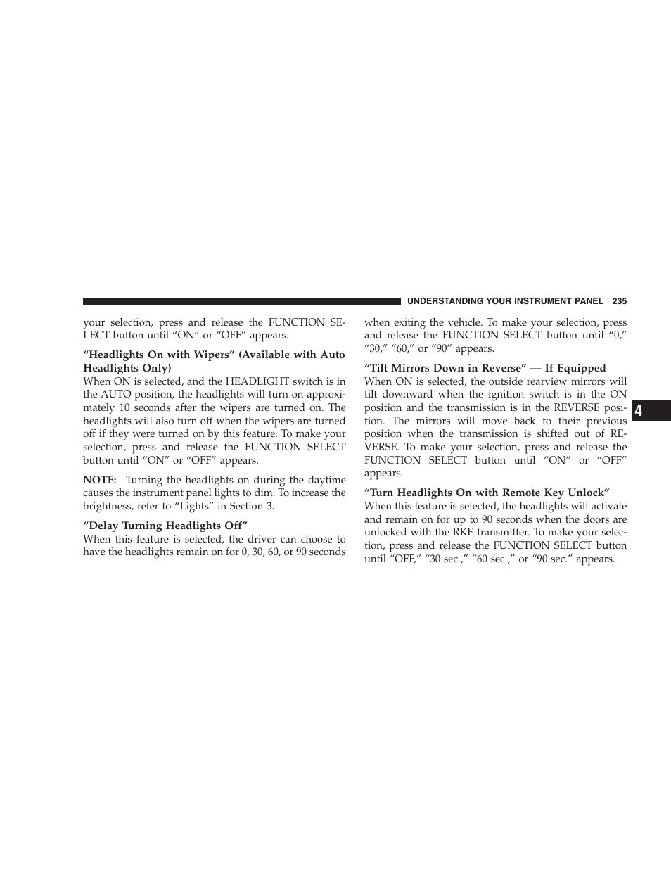 Chrysler 2009 300 - Owner Manual User Manual | Page 237 / 526