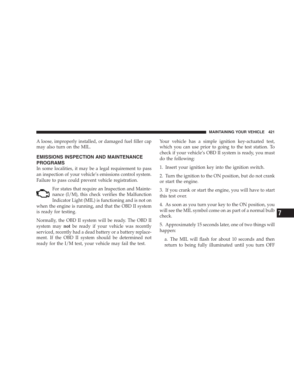 Emissions inspection and maintenance programs, Emissions inspection and maintenance, Programs | Chrysler 2009 300 - Owner Manual User Manual | Page 423 / 526