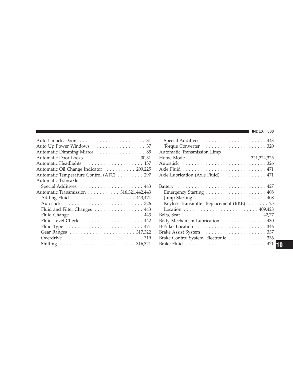 Chrysler 2009 300 - Owner Manual User Manual | Page 505 / 526