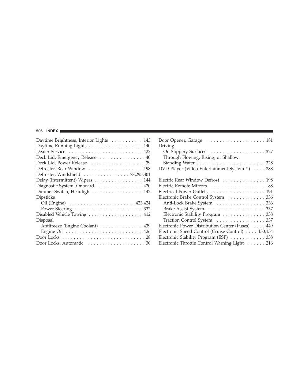 Chrysler 2009 300 - Owner Manual User Manual | Page 508 / 526
