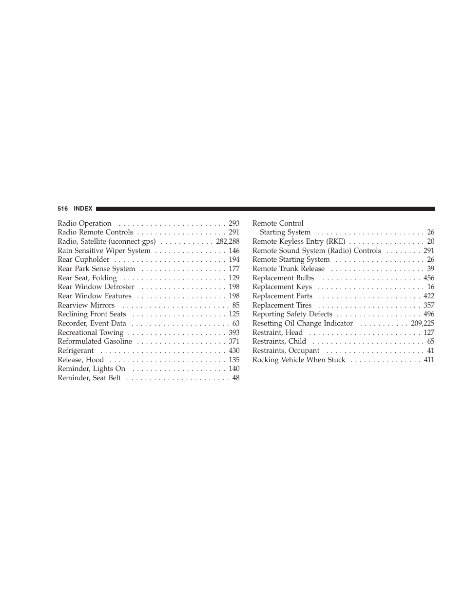 Chrysler 2009 300 - Owner Manual User Manual | Page 518 / 526