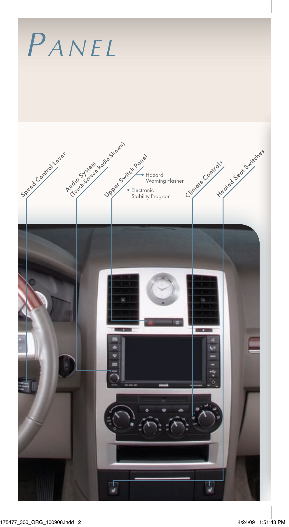 A n e l | Chrysler 2009 300 - Quick Reference Guide User Manual | Page 3 / 12