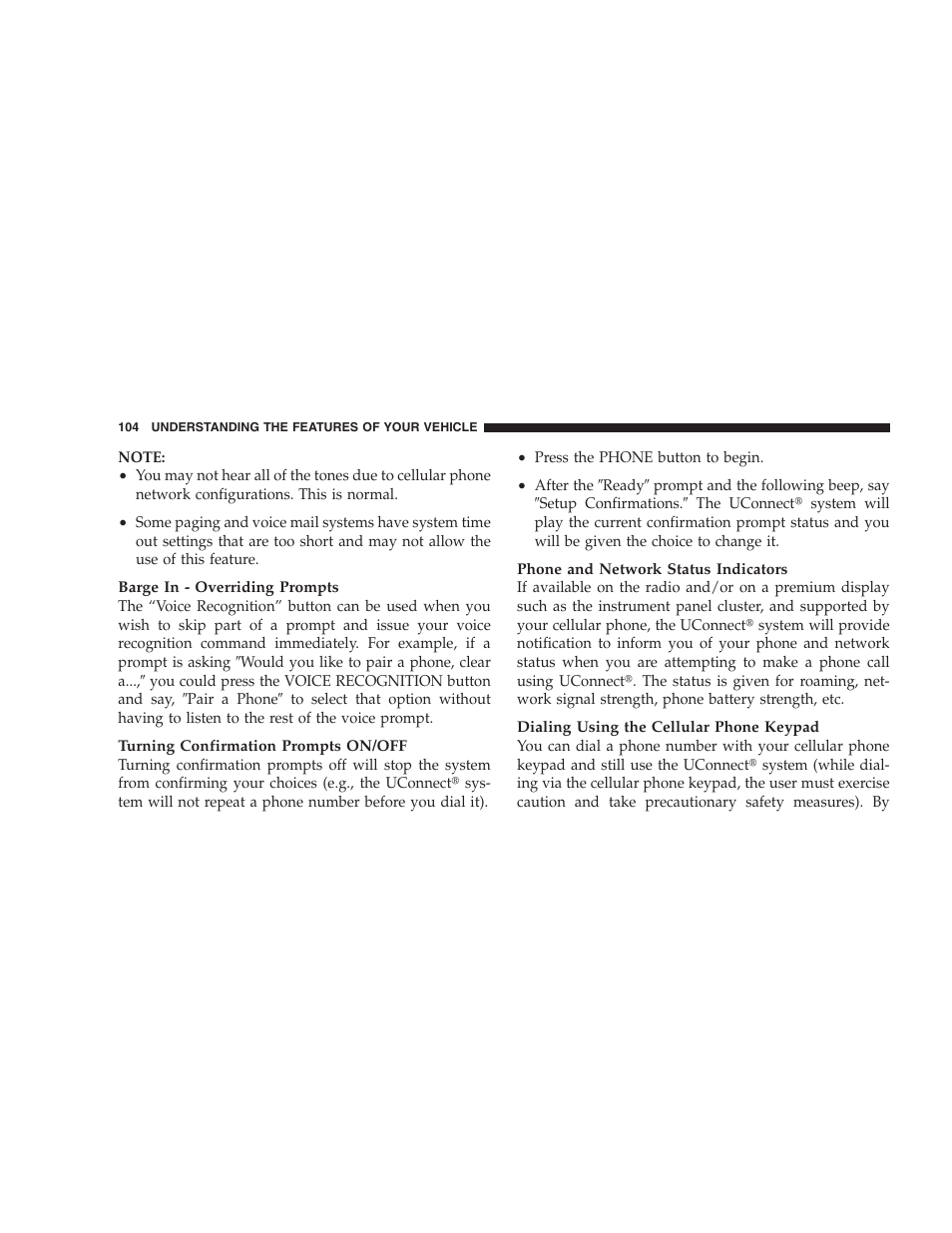 Chrysler 2009 300 SRT User Manual | Page 106 / 493