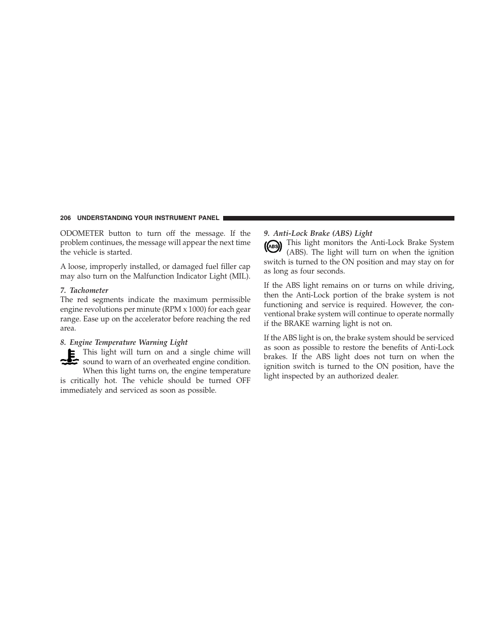 Chrysler 2009 300 SRT User Manual | Page 208 / 493