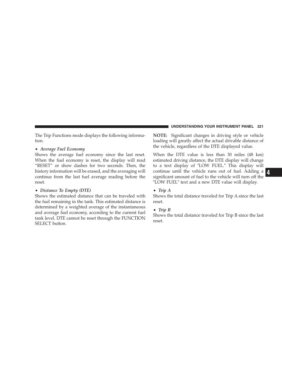 Chrysler 2009 300 SRT User Manual | Page 223 / 493