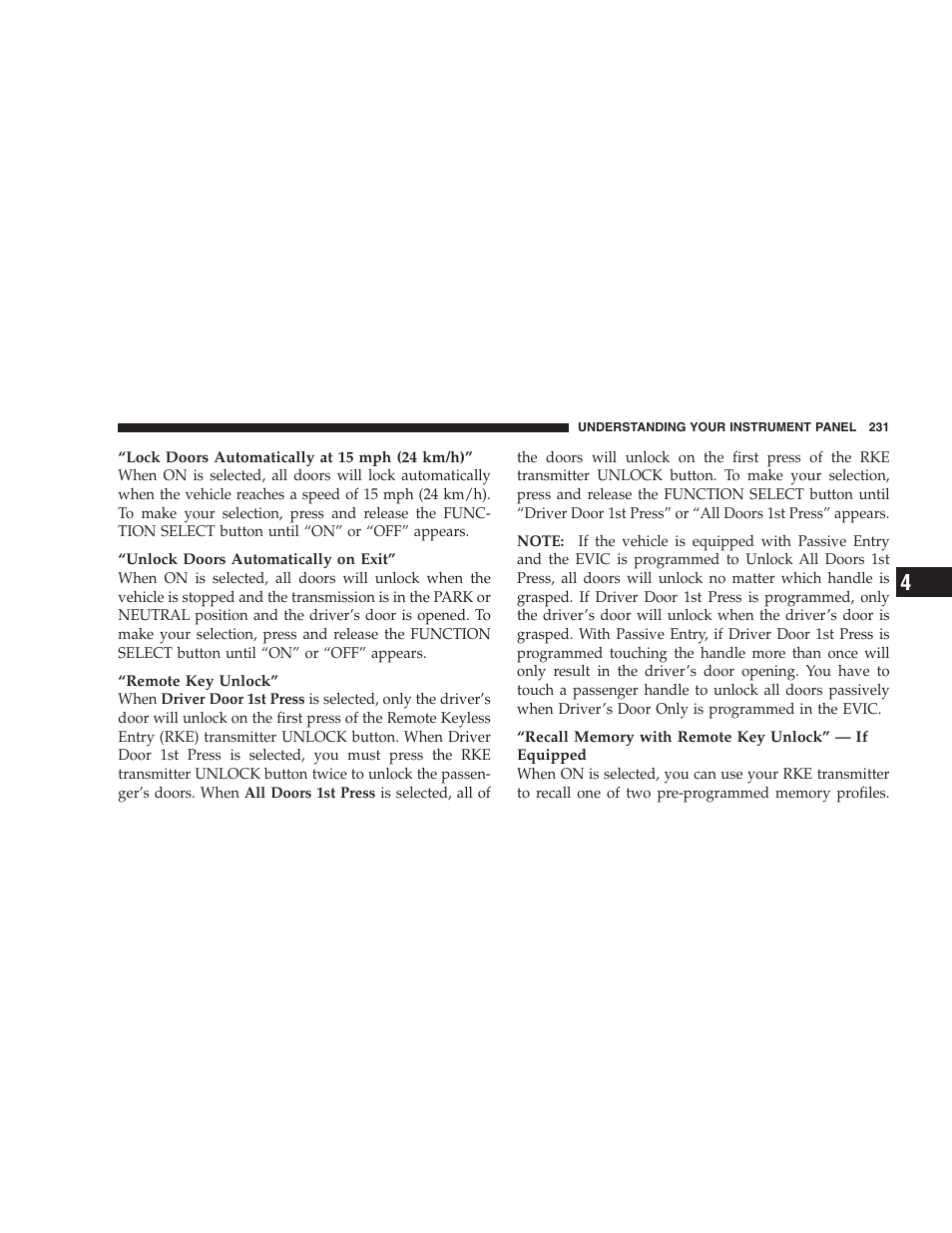 Chrysler 2009 300 SRT User Manual | Page 233 / 493