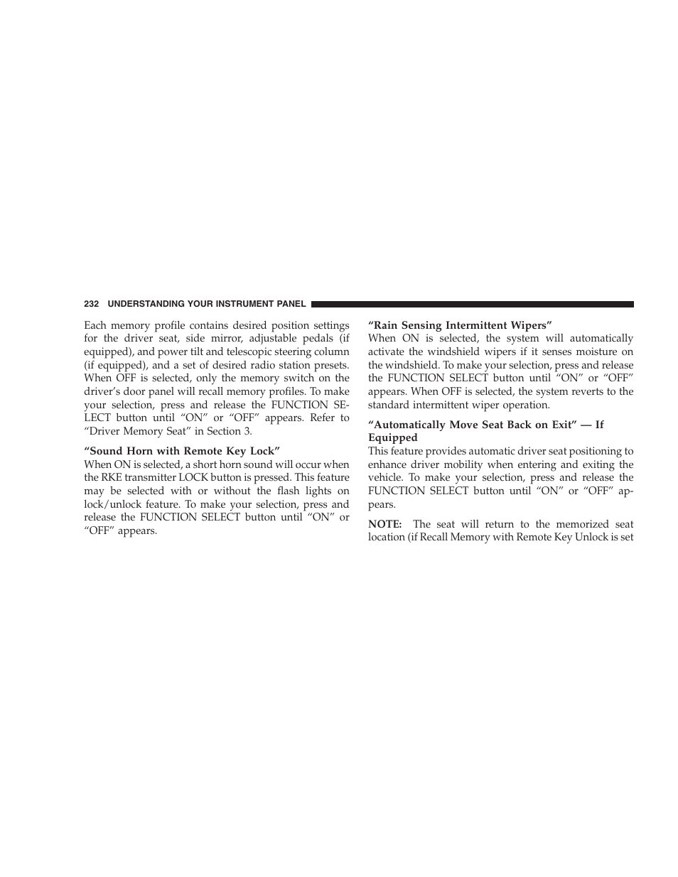 Chrysler 2009 300 SRT User Manual | Page 234 / 493