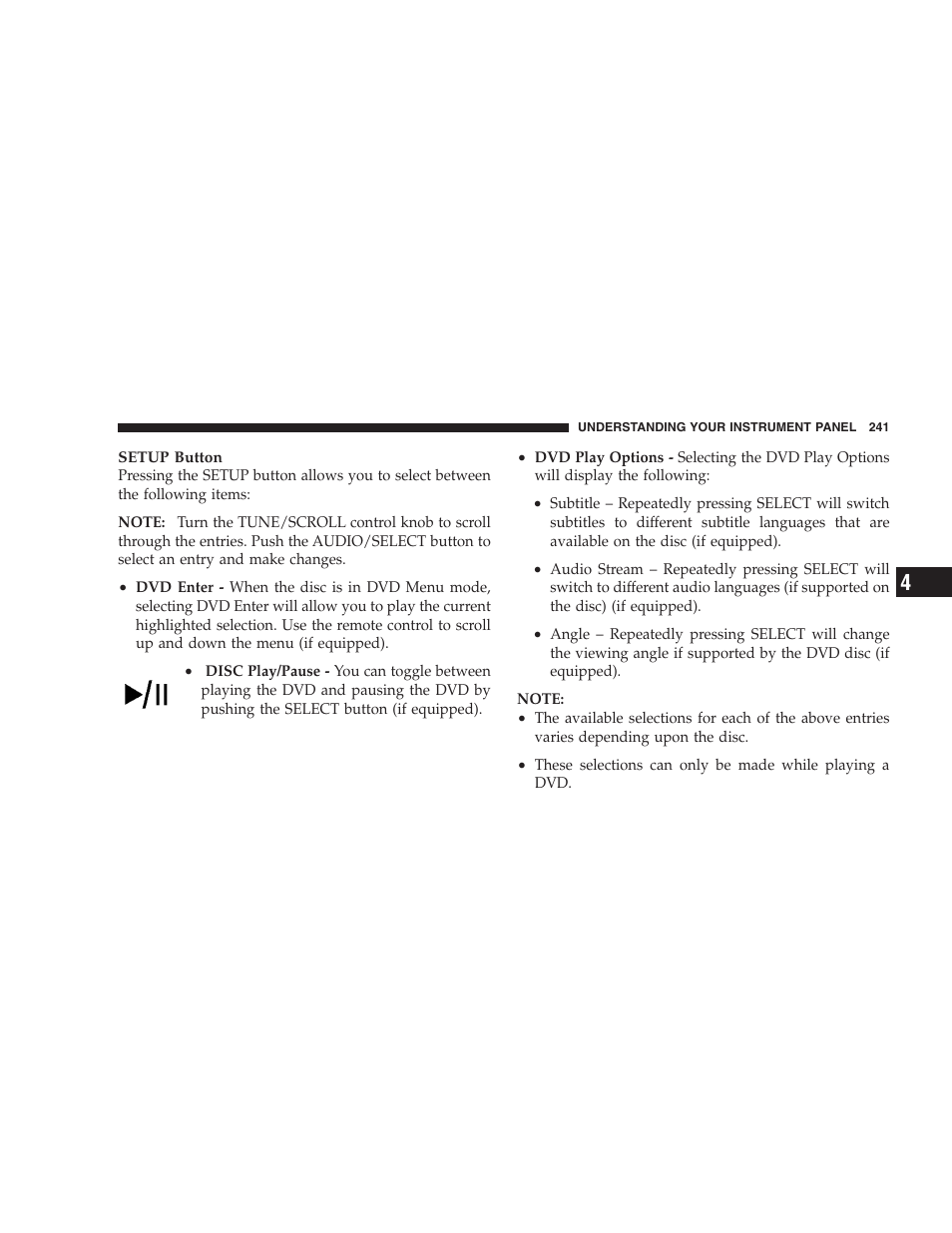 Chrysler 2009 300 SRT User Manual | Page 243 / 493