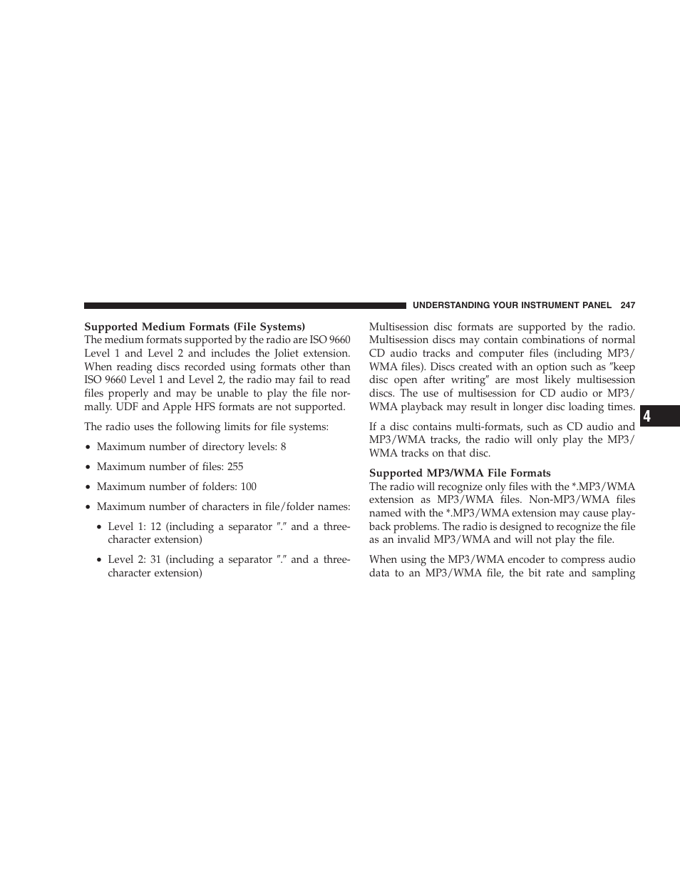 Chrysler 2009 300 SRT User Manual | Page 249 / 493
