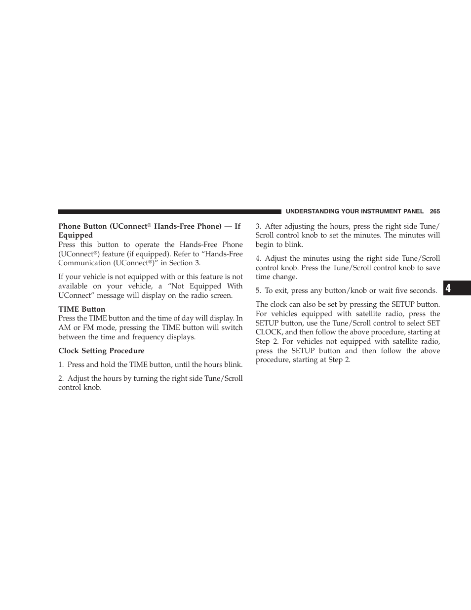 Chrysler 2009 300 SRT User Manual | Page 267 / 493