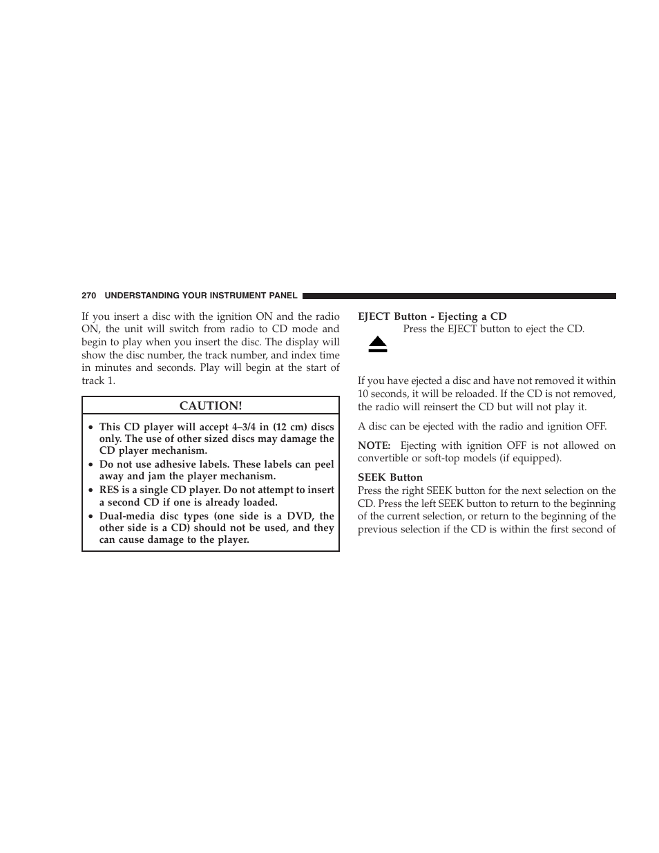 Chrysler 2009 300 SRT User Manual | Page 272 / 493