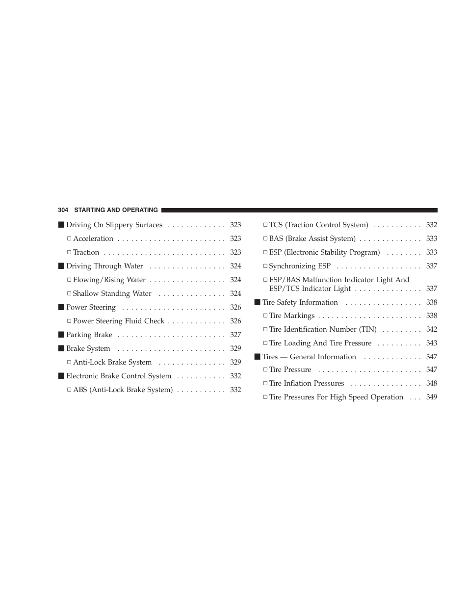 Chrysler 2009 300 SRT User Manual | Page 306 / 493