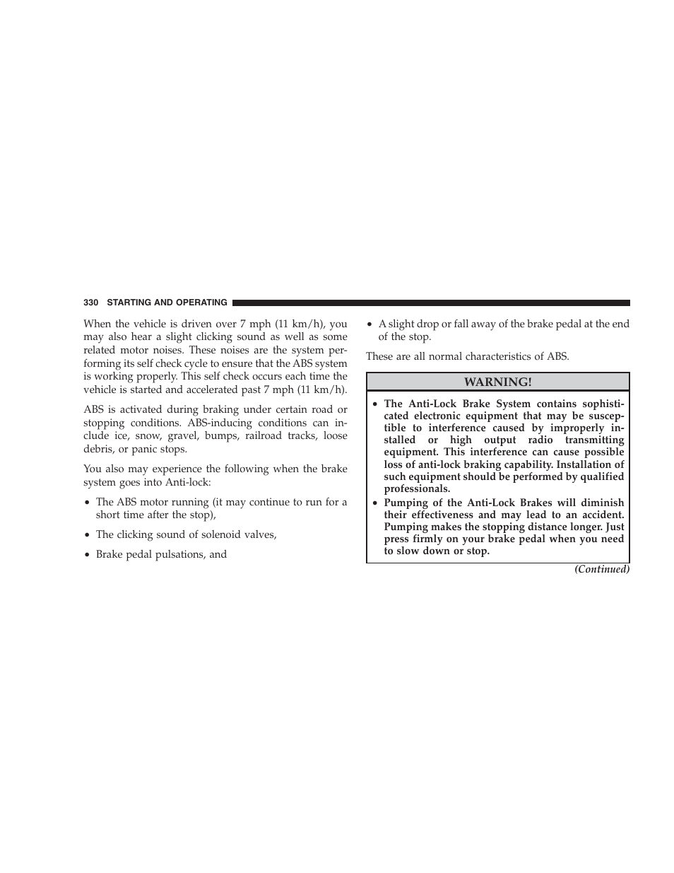 Chrysler 2009 300 SRT User Manual | Page 332 / 493