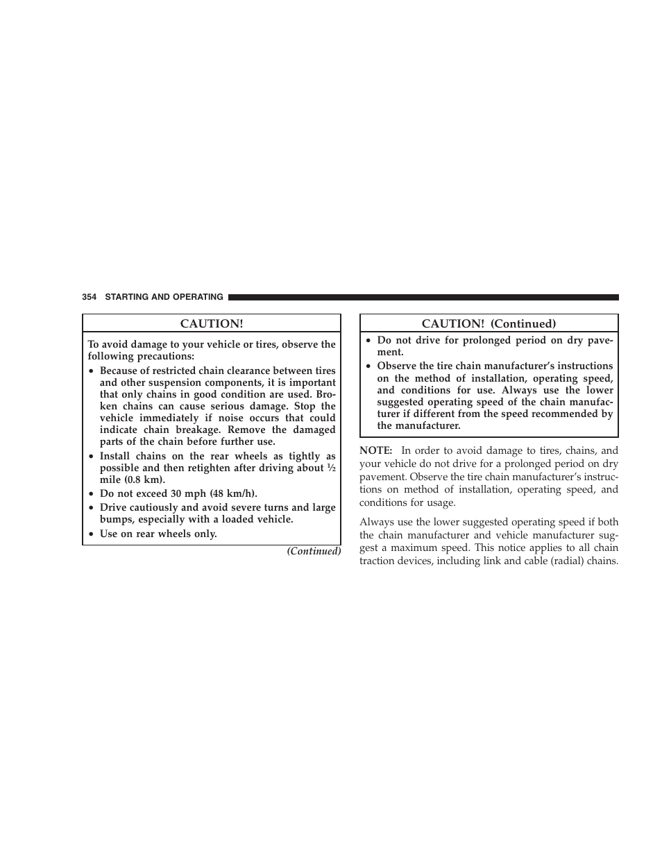 Chrysler 2009 300 SRT User Manual | Page 356 / 493