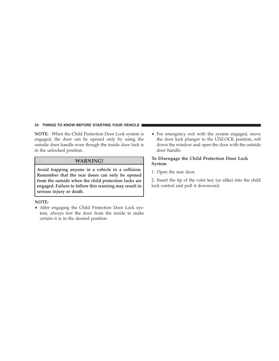Chrysler 2009 300 SRT User Manual | Page 36 / 493