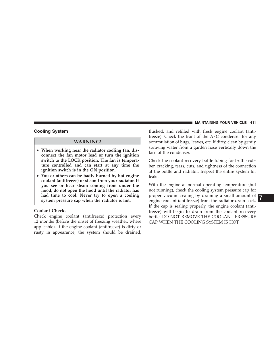 Cooling system | Chrysler 2009 300 SRT User Manual | Page 413 / 493