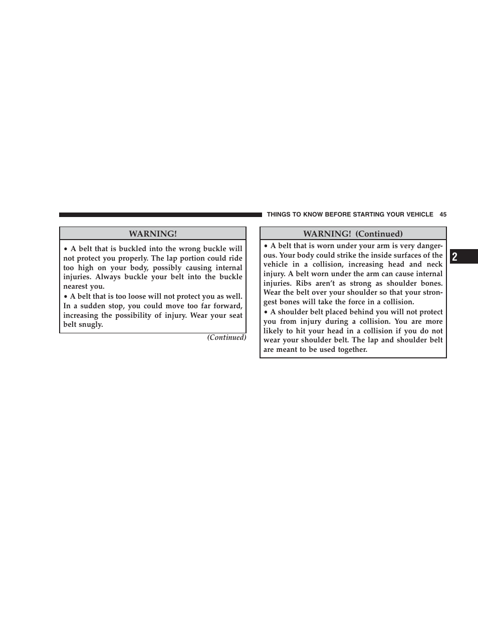 Chrysler 2009 300 SRT User Manual | Page 47 / 493