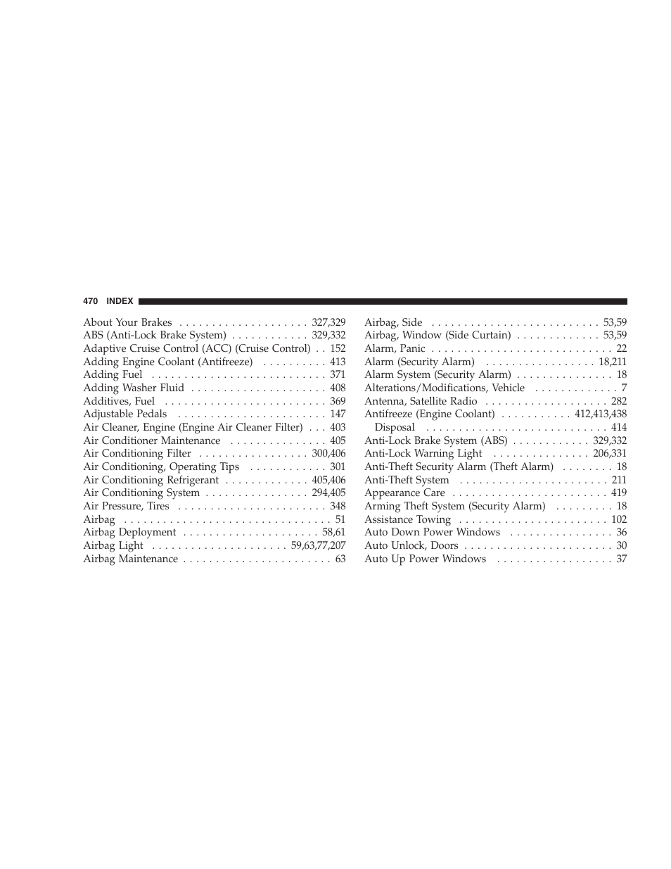 Chrysler 2009 300 SRT User Manual | Page 472 / 493