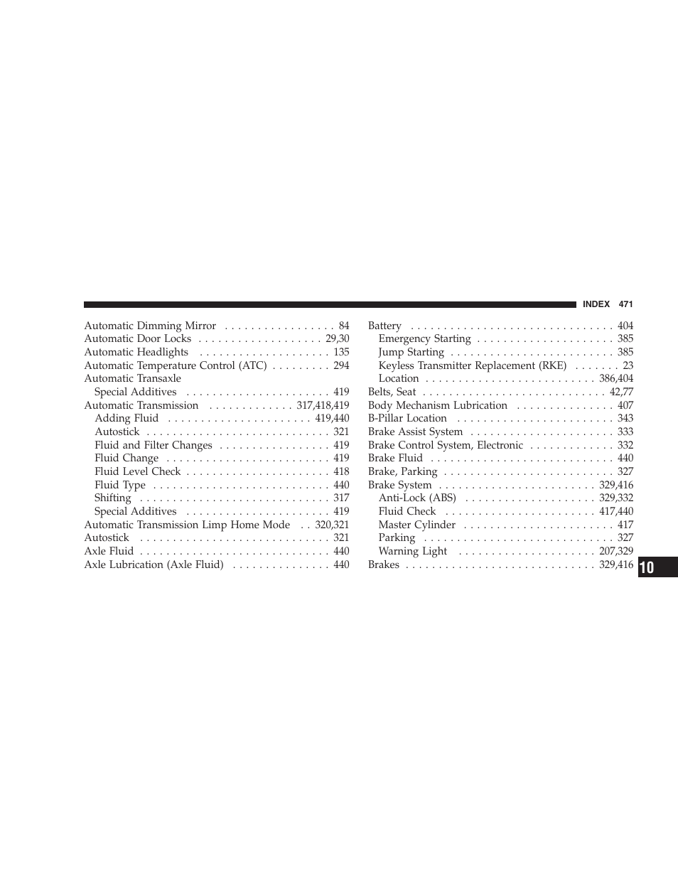Chrysler 2009 300 SRT User Manual | Page 473 / 493