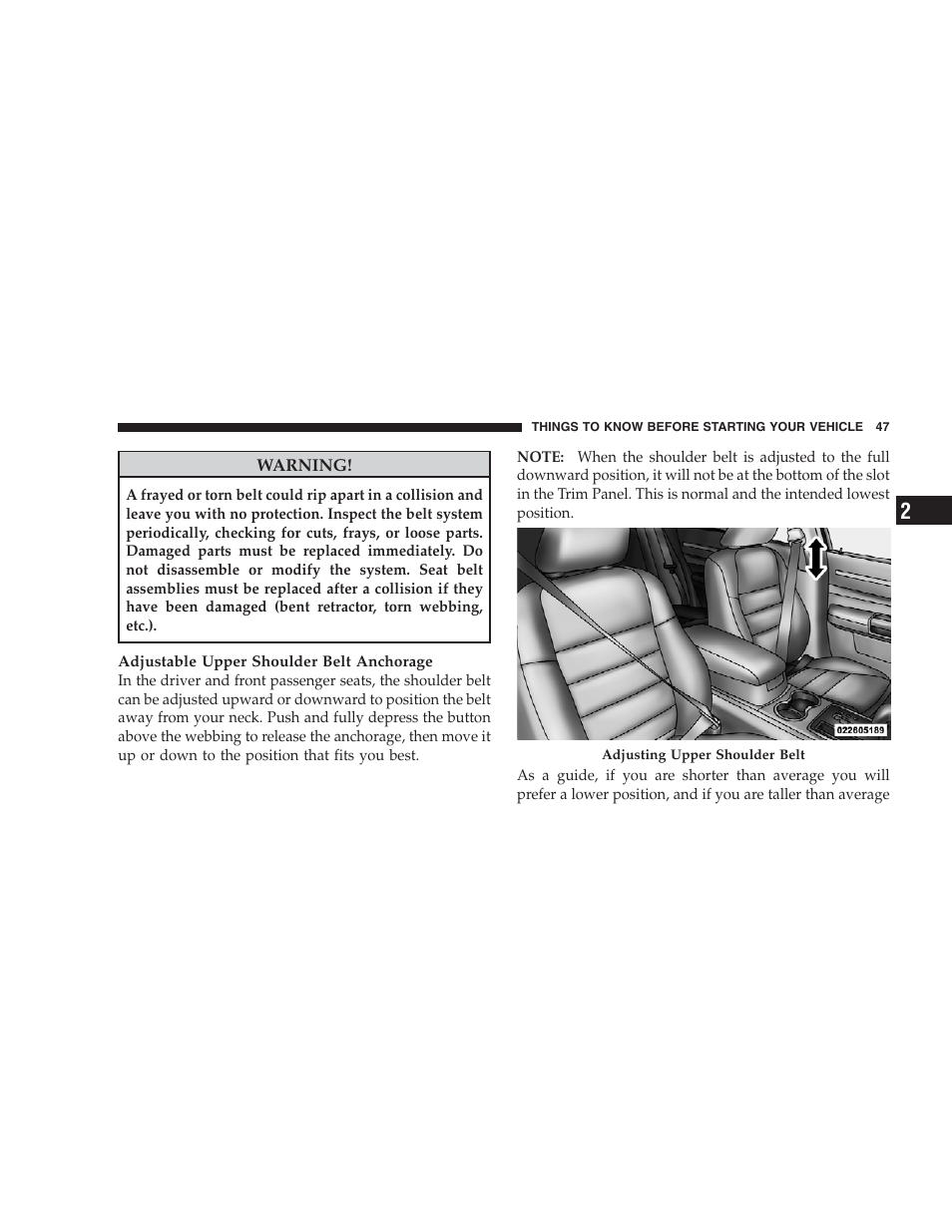Chrysler 2009 300 SRT User Manual | Page 49 / 493
