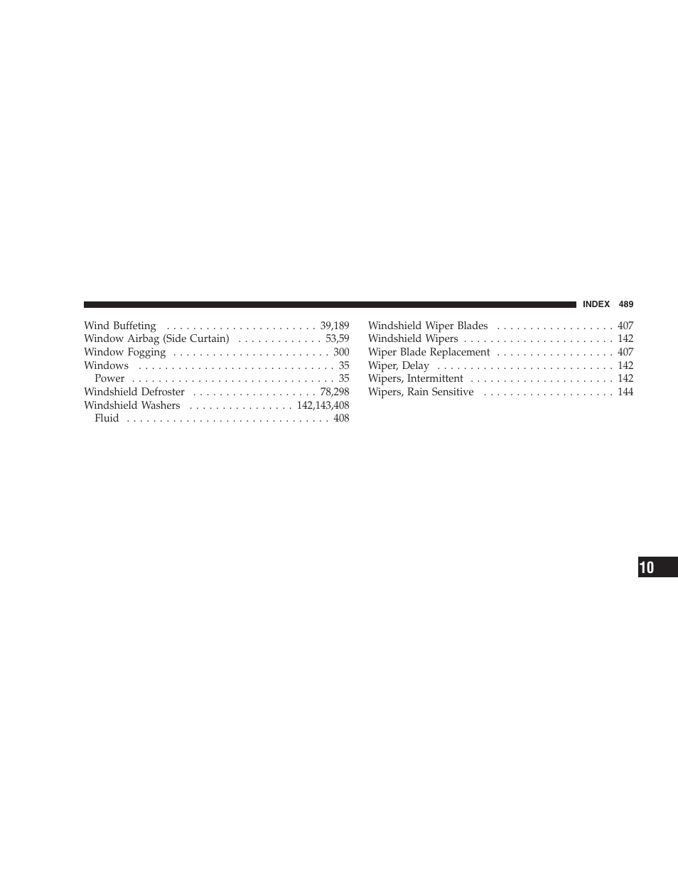 Chrysler 2009 300 SRT User Manual | Page 491 / 493