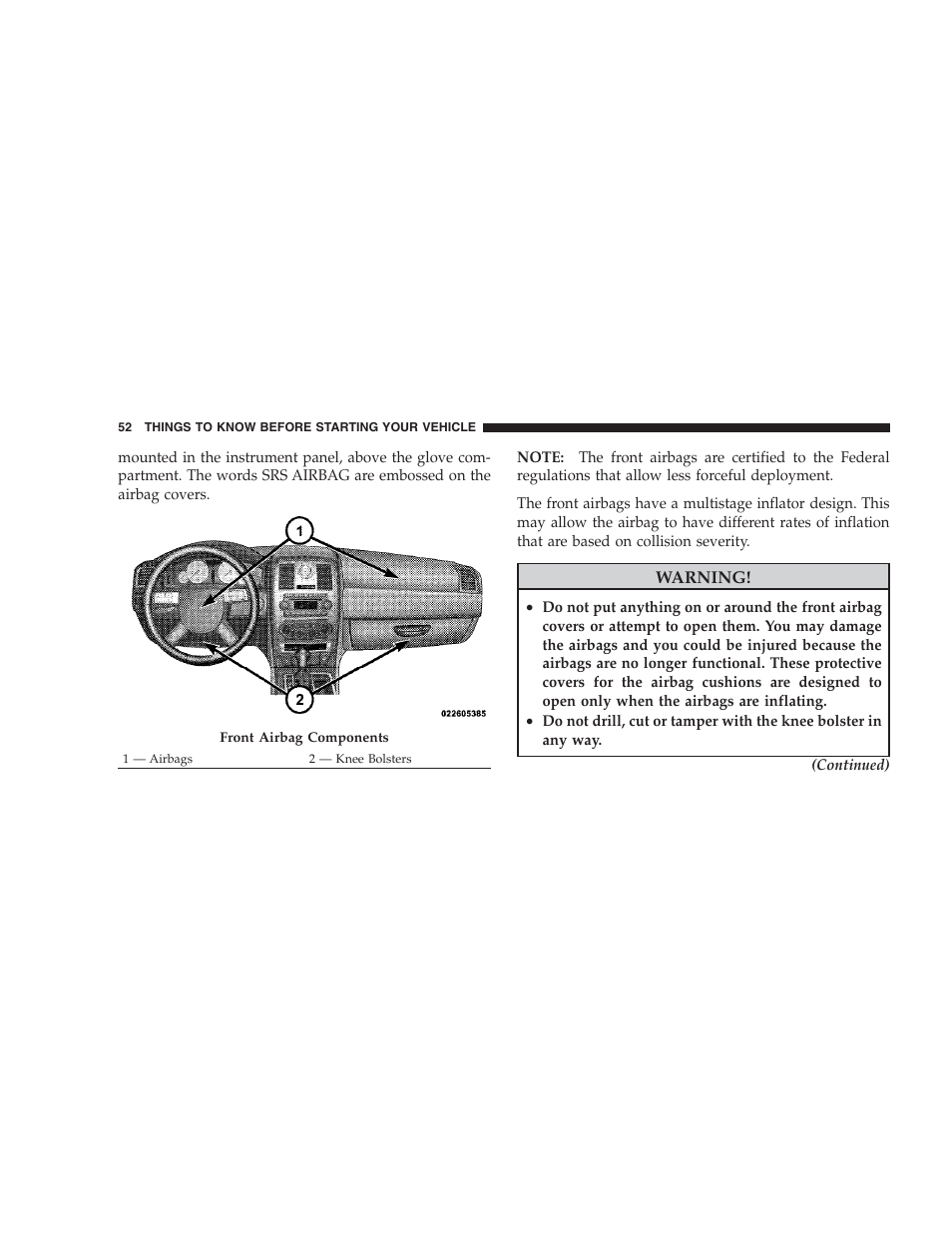 Chrysler 2009 300 SRT User Manual | Page 54 / 493