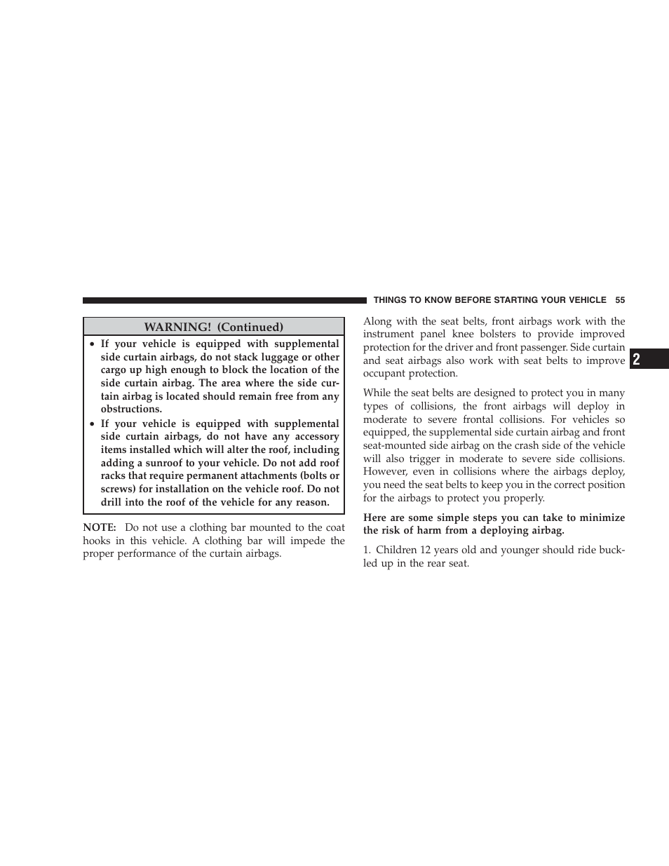 Chrysler 2009 300 SRT User Manual | Page 57 / 493