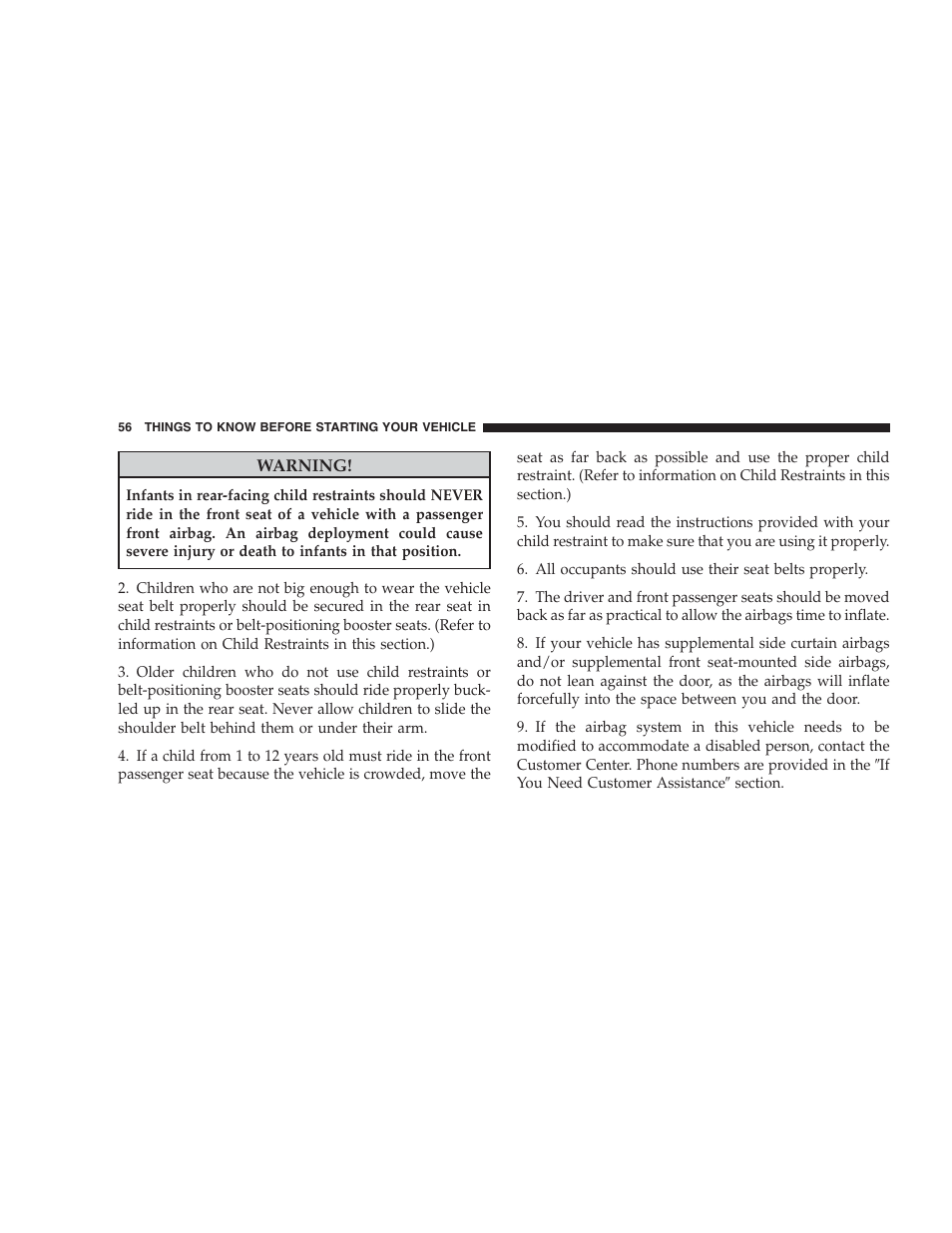 Chrysler 2009 300 SRT User Manual | Page 58 / 493