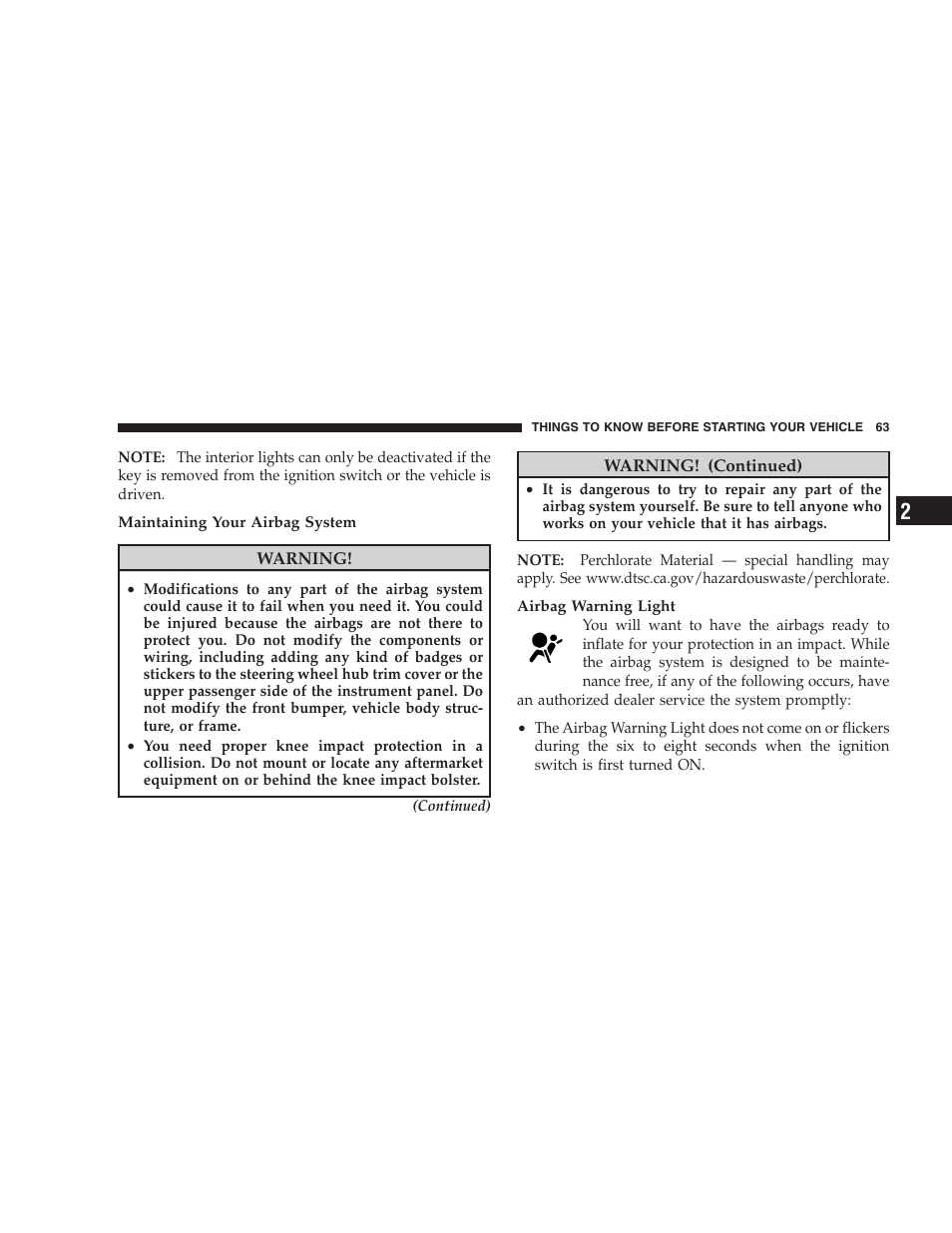 Chrysler 2009 300 SRT User Manual | Page 65 / 493