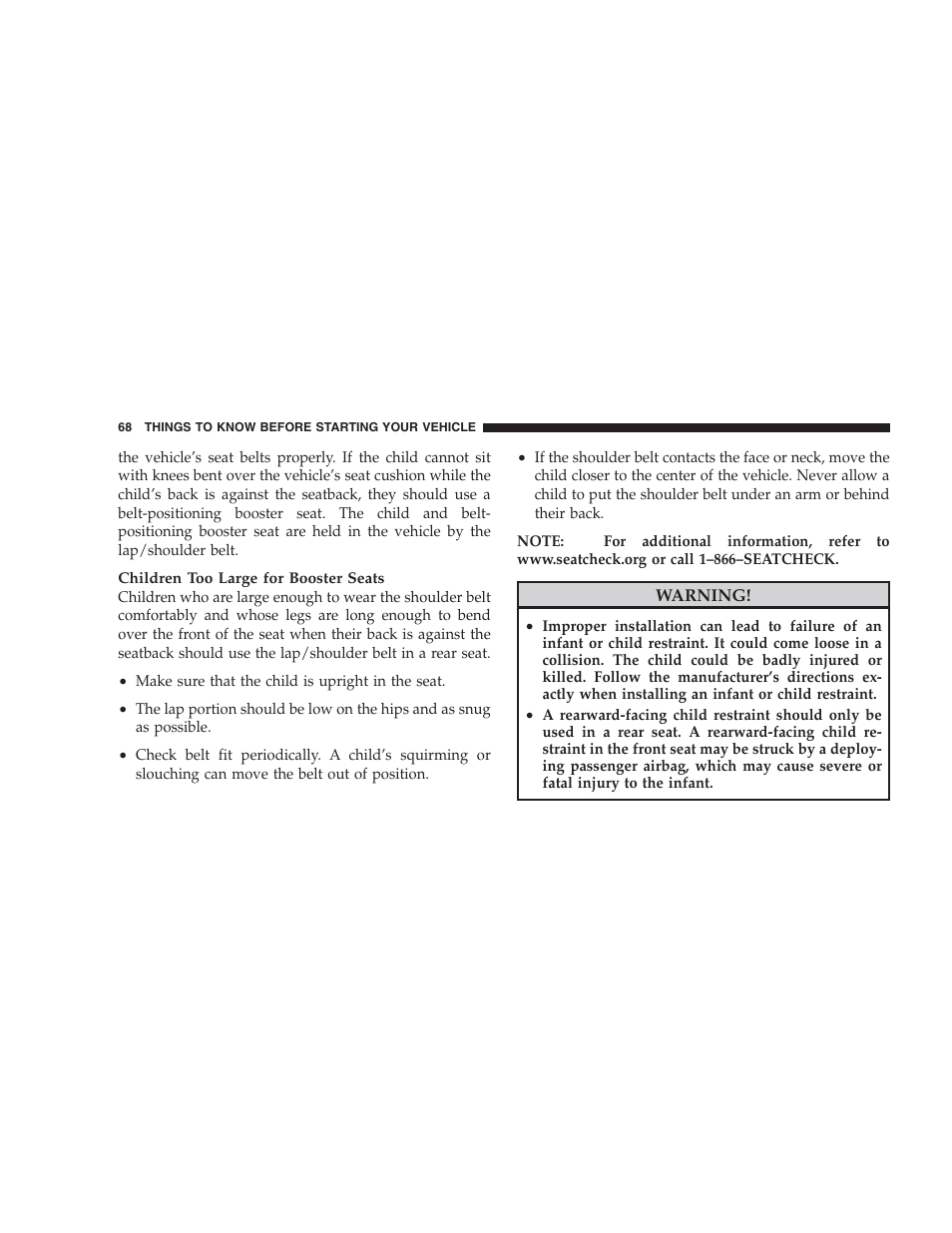 Chrysler 2009 300 SRT User Manual | Page 70 / 493
