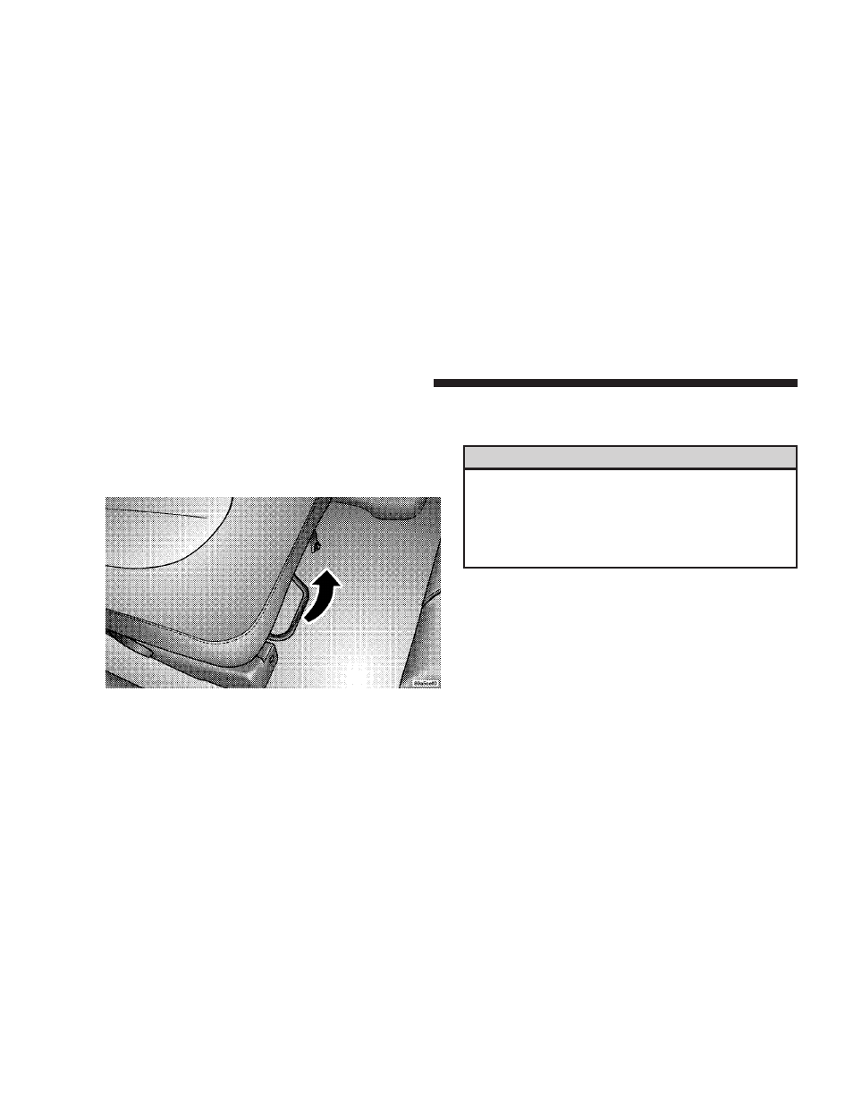 Seats, Manual front seat adjustment, Manual front seat recliners | Chrysler 2009 Aspen - Owner Manual User Manual | Page 122 / 481