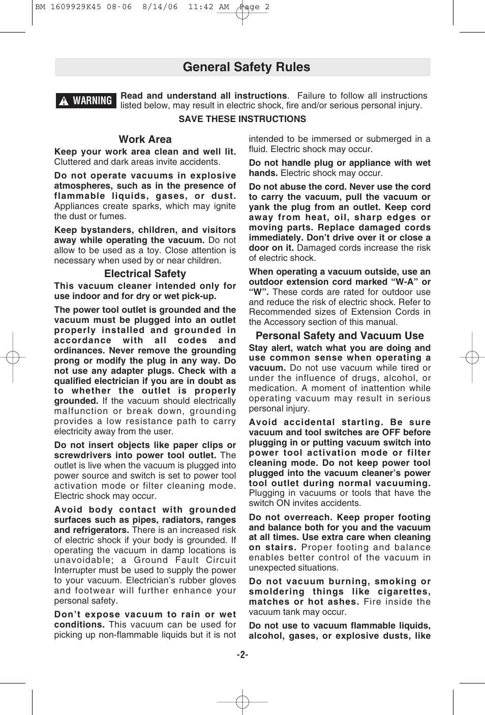General safety rules | Bosch 3931A User Manual | Page 2 / 40