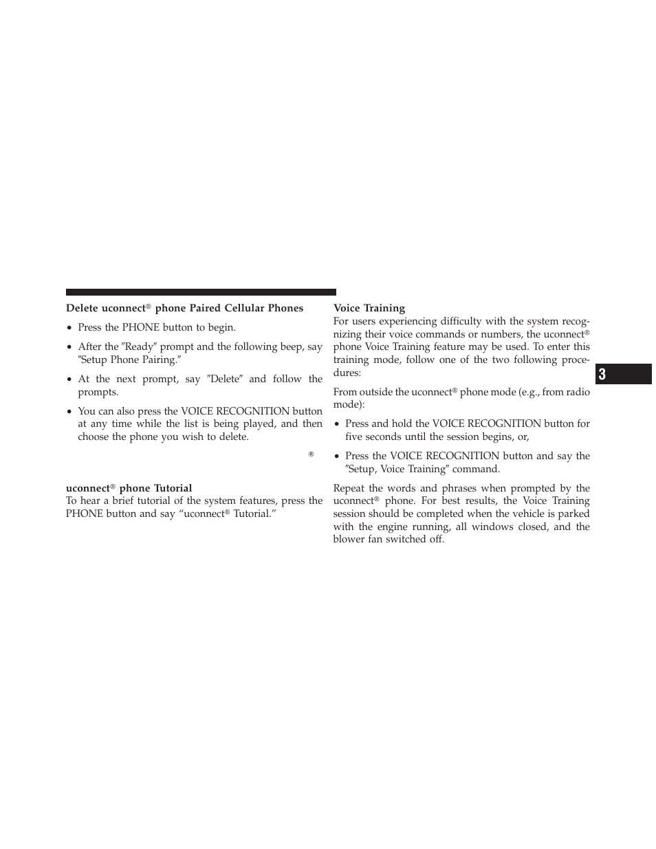 Things you should know about your uconnect phone | Chrysler 2009 PT Cruiser - Owner Manual User Manual | Page 103 / 410