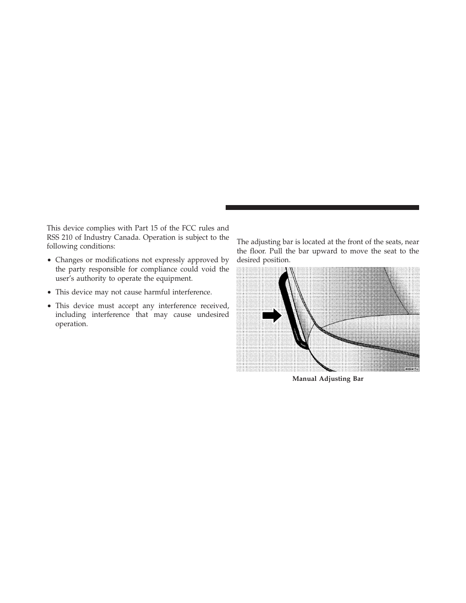 General information, Seats, Front seat adjustment - if equipped | Chrysler 2009 PT Cruiser - Owner Manual User Manual | Page 112 / 410