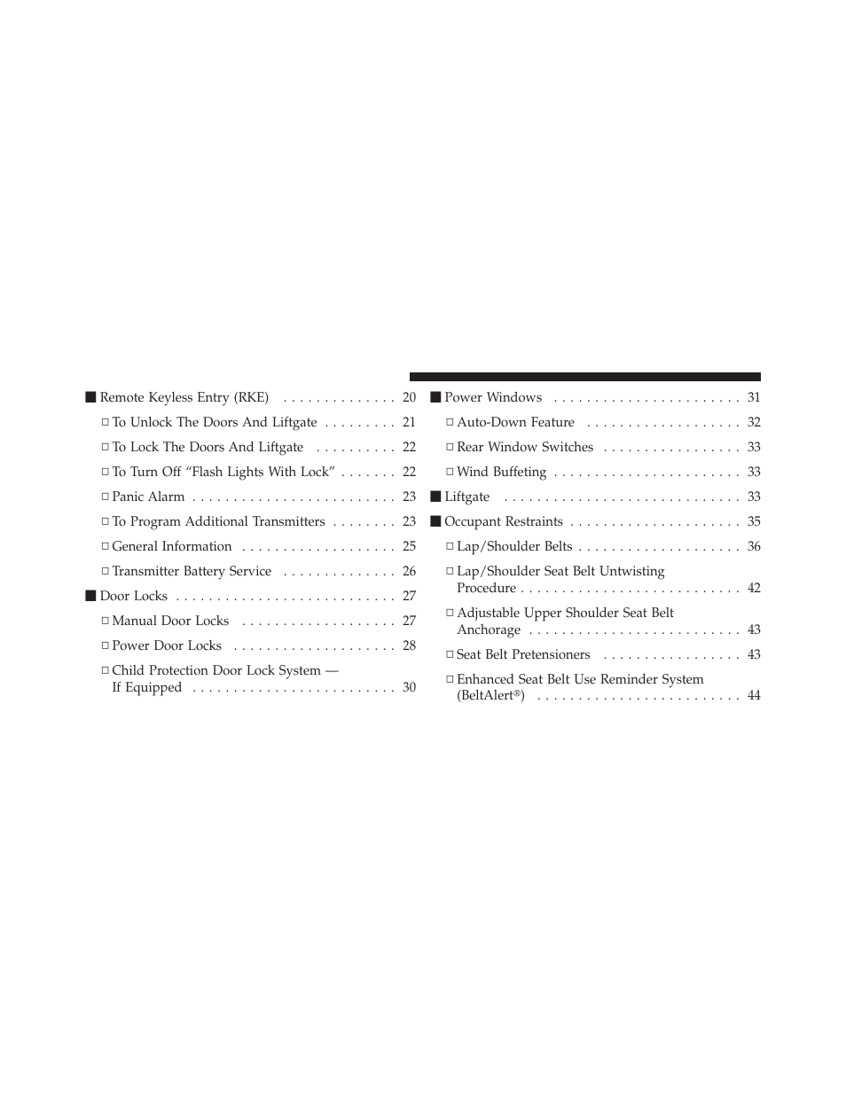 Chrysler 2009 PT Cruiser - Owner Manual User Manual | Page 12 / 410