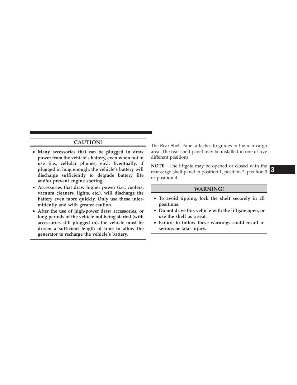 Rear shelf panel - if equipped | Chrysler 2009 PT Cruiser - Owner Manual User Manual | Page 151 / 410