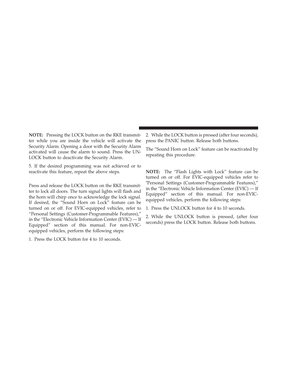 To lock the doors and liftgate, To turn off flash lights with lock | Chrysler 2009 PT Cruiser - Owner Manual User Manual | Page 24 / 410