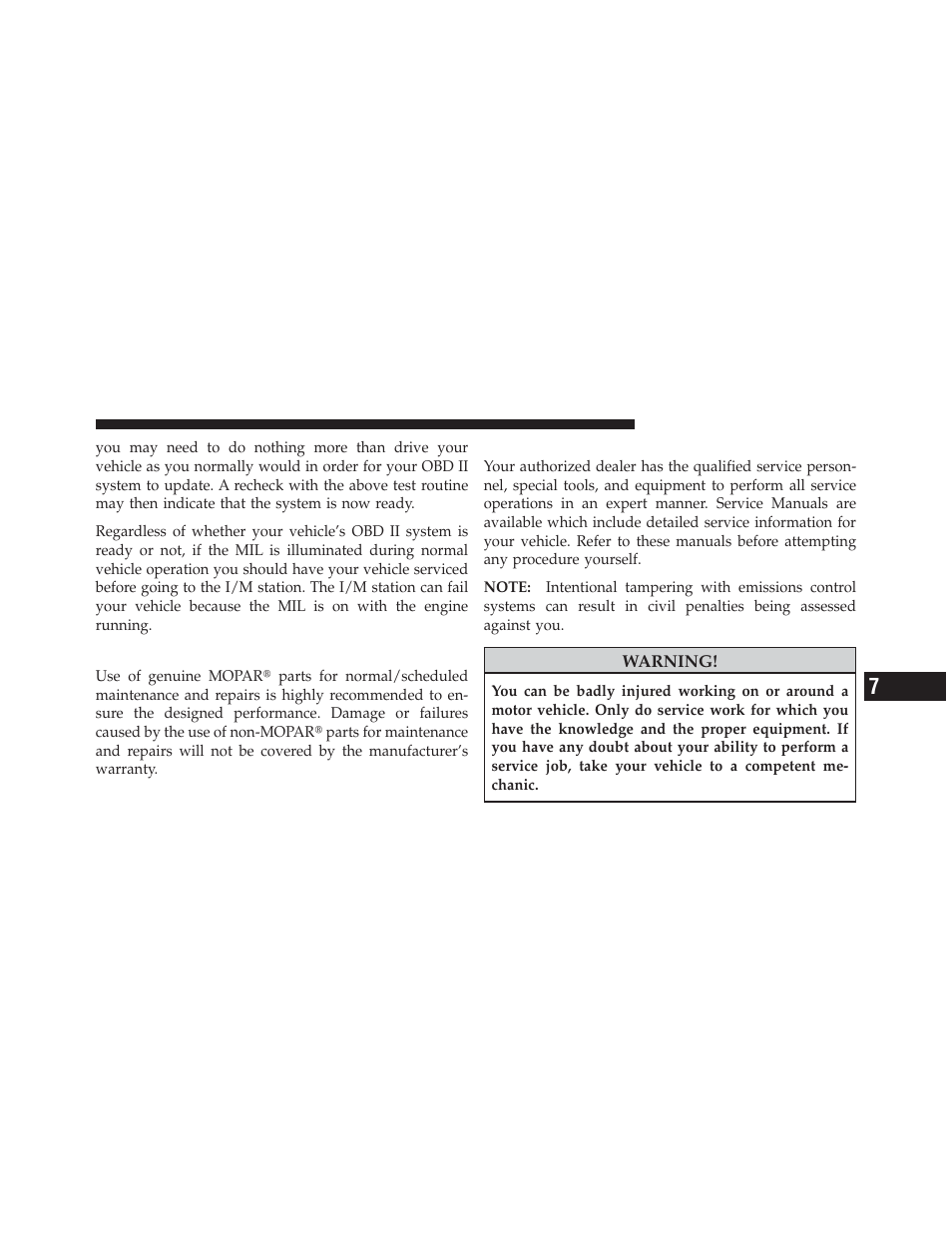 Replacement parts, Dealer service | Chrysler 2009 PT Cruiser - Owner Manual User Manual | Page 313 / 410