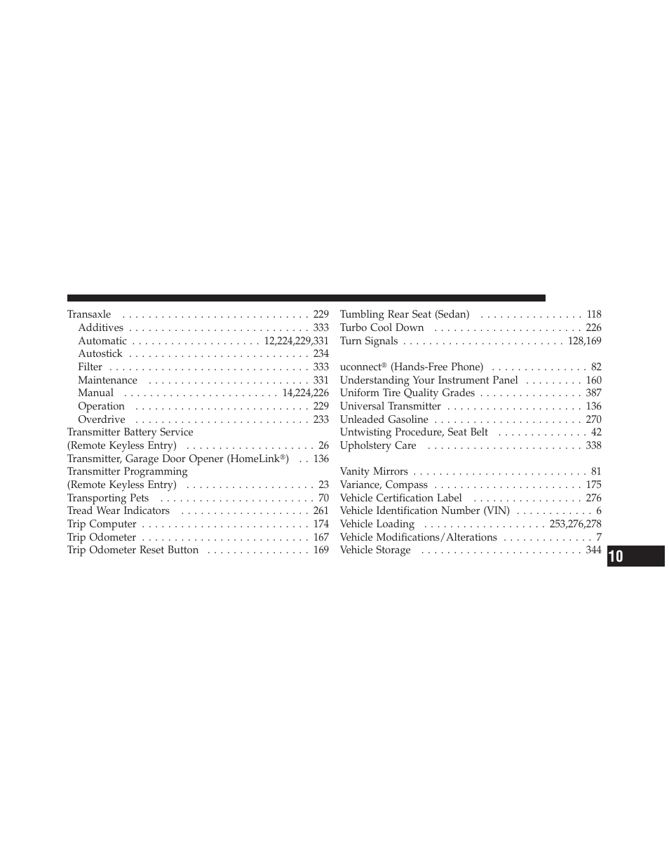 Chrysler 2009 PT Cruiser - Owner Manual User Manual | Page 407 / 410