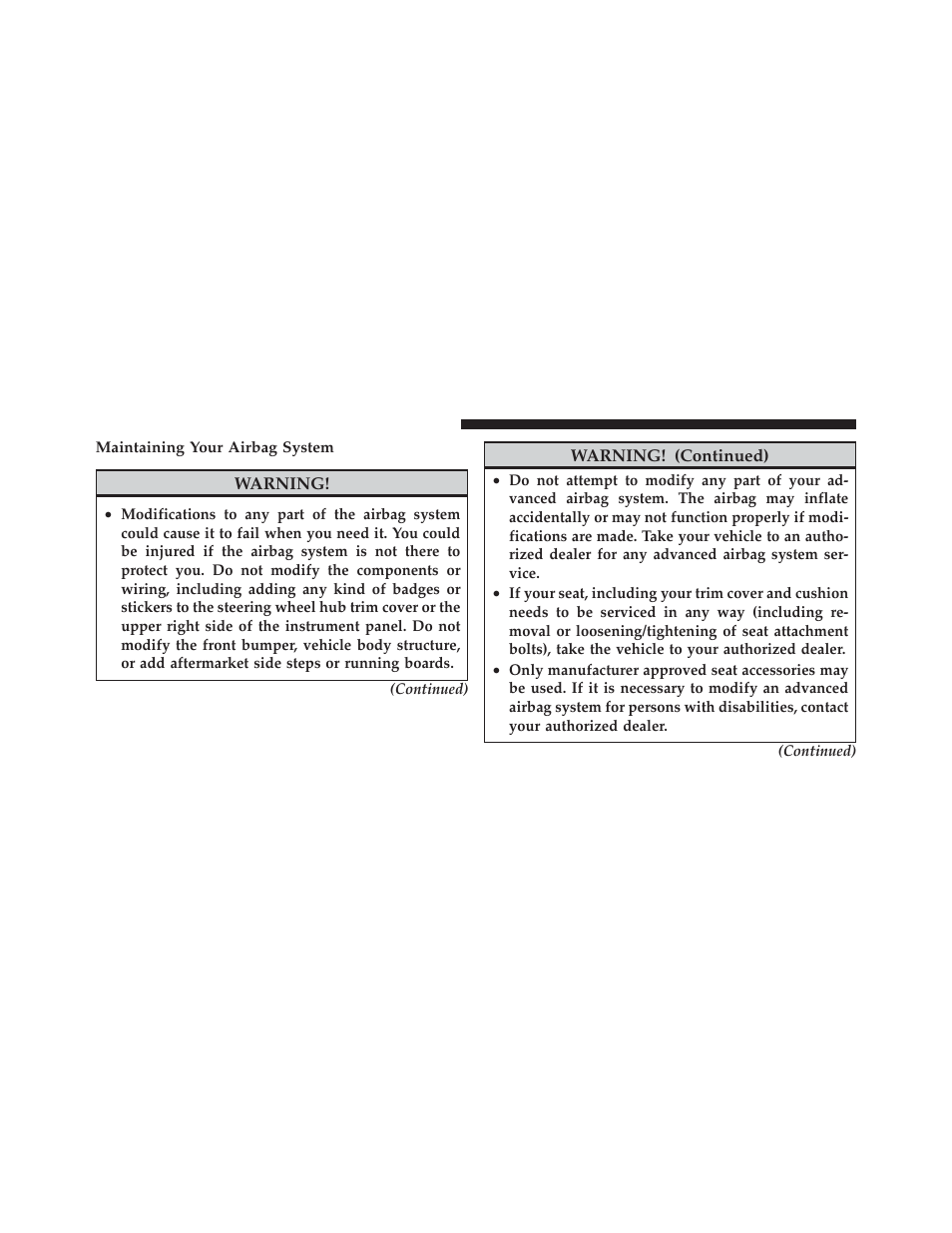 Chrysler 2009 PT Cruiser - Owner Manual User Manual | Page 60 / 410