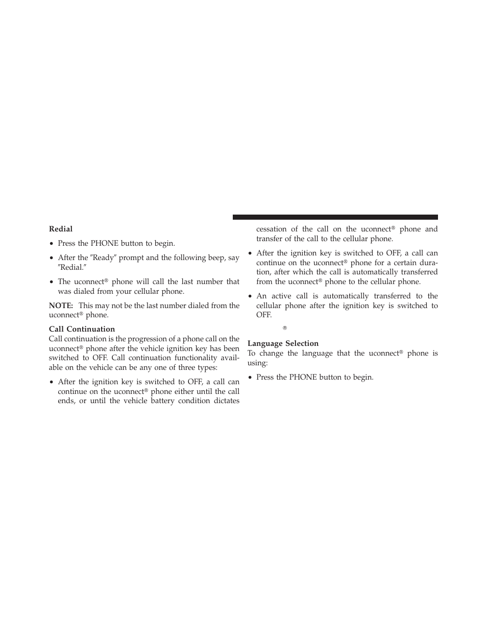 Uconnect phone features | Chrysler 2009 PT Cruiser - Owner Manual User Manual | Page 96 / 410