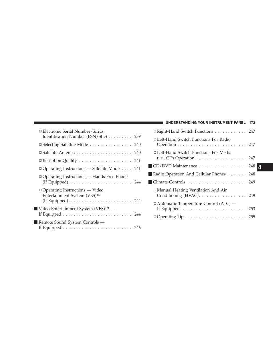 Chrysler 2009 Sebring Sedan - Owner Manual User Manual | Page 175 / 474