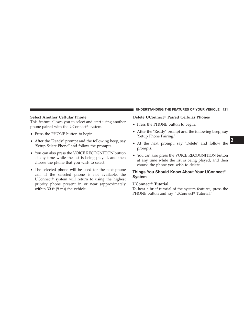 Things you should know about your uconnect system | Chrysler 2009 Sebring Convertible - Owner Manual User Manual | Page 123 / 475