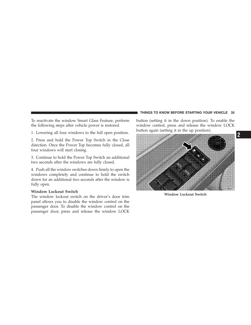 Chrysler 2009 Sebring Convertible - Owner Manual User Manual | Page 37 / 475