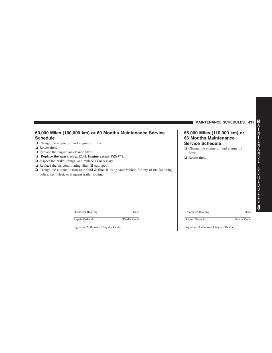 Chrysler 2009 Sebring Convertible - Owner Manual User Manual | Page 433 / 475