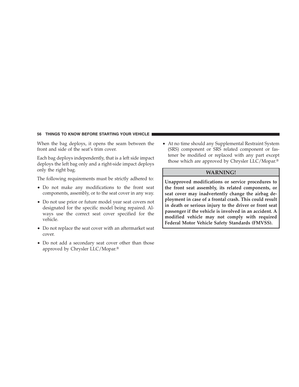 Chrysler 2009 Sebring Convertible - Owner Manual User Manual | Page 58 / 475