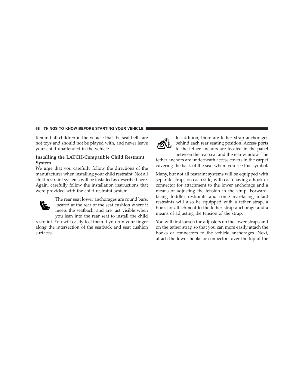 Chrysler 2009 Sebring Convertible - Owner Manual User Manual | Page 70 / 475