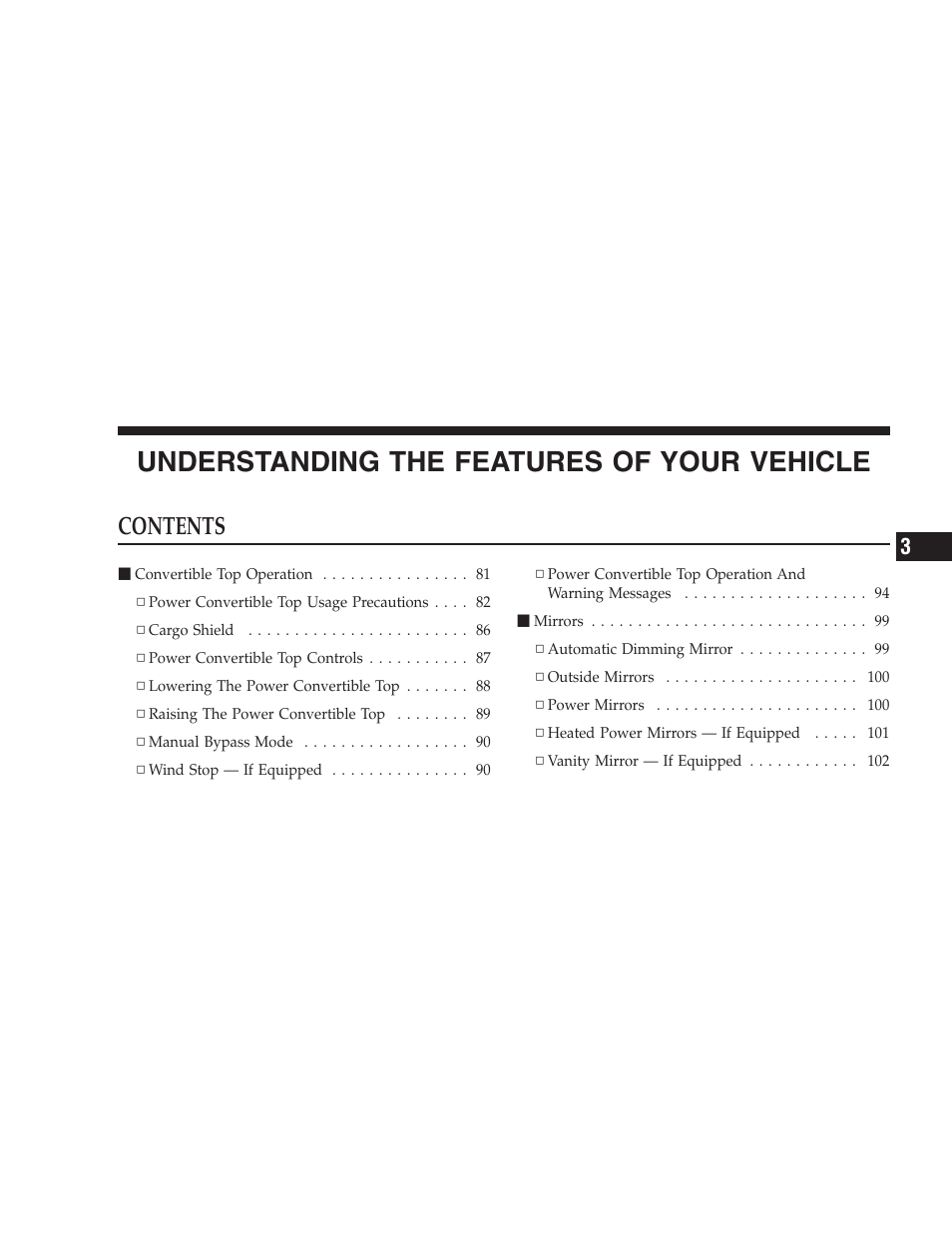 Chrysler 2009 Sebring Convertible - Owner Manual User Manual | Page 79 / 475